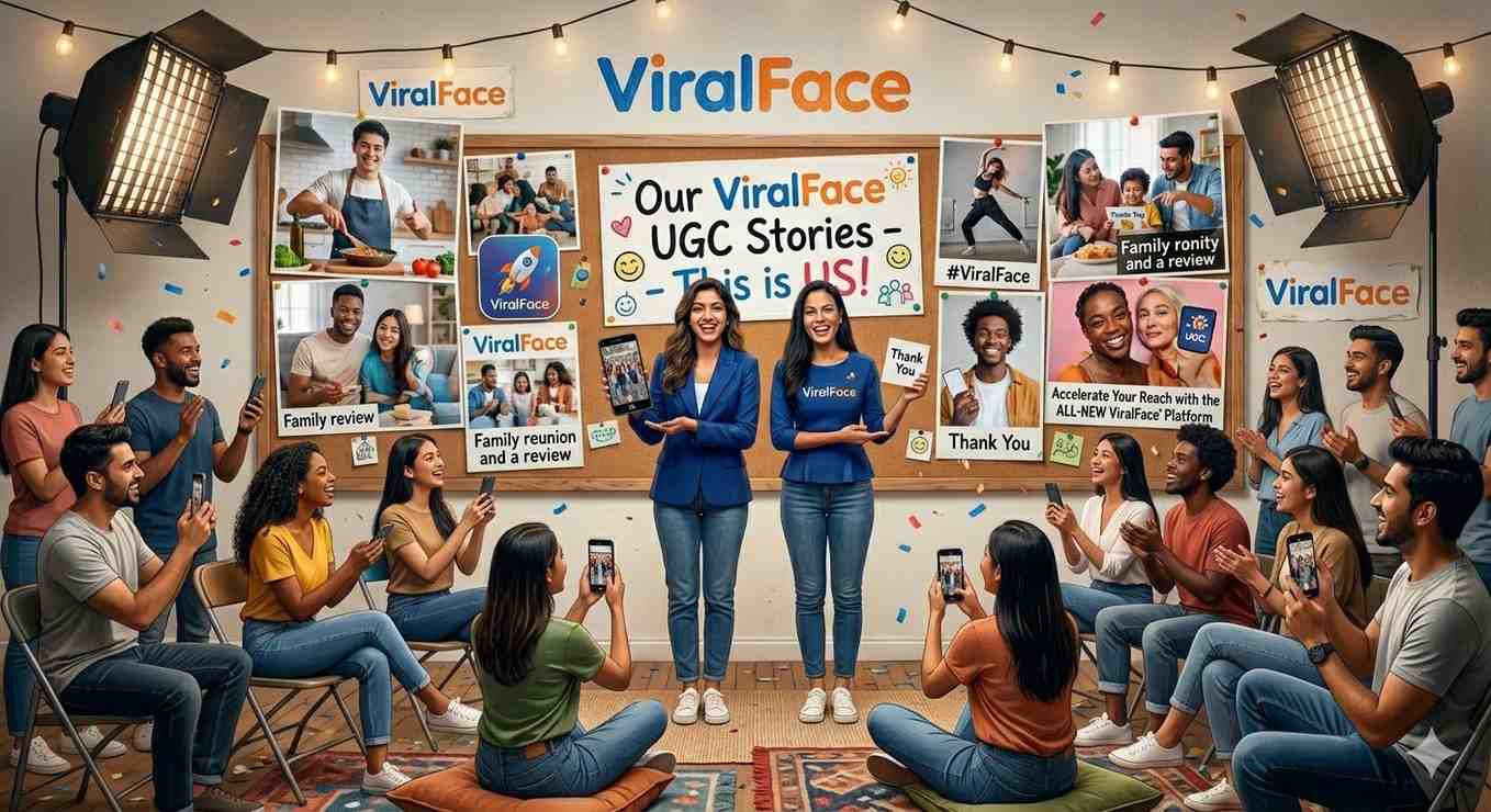 Influencer creating content
